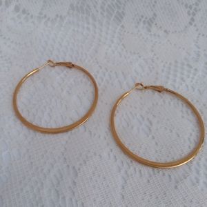 Gold Colored Hoop Earrings